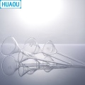 HUAOU 75mm Funnel Long Stem 60 Degree Angle Borosilicate 3.3 Glass Laboratory Chemistry Equipment