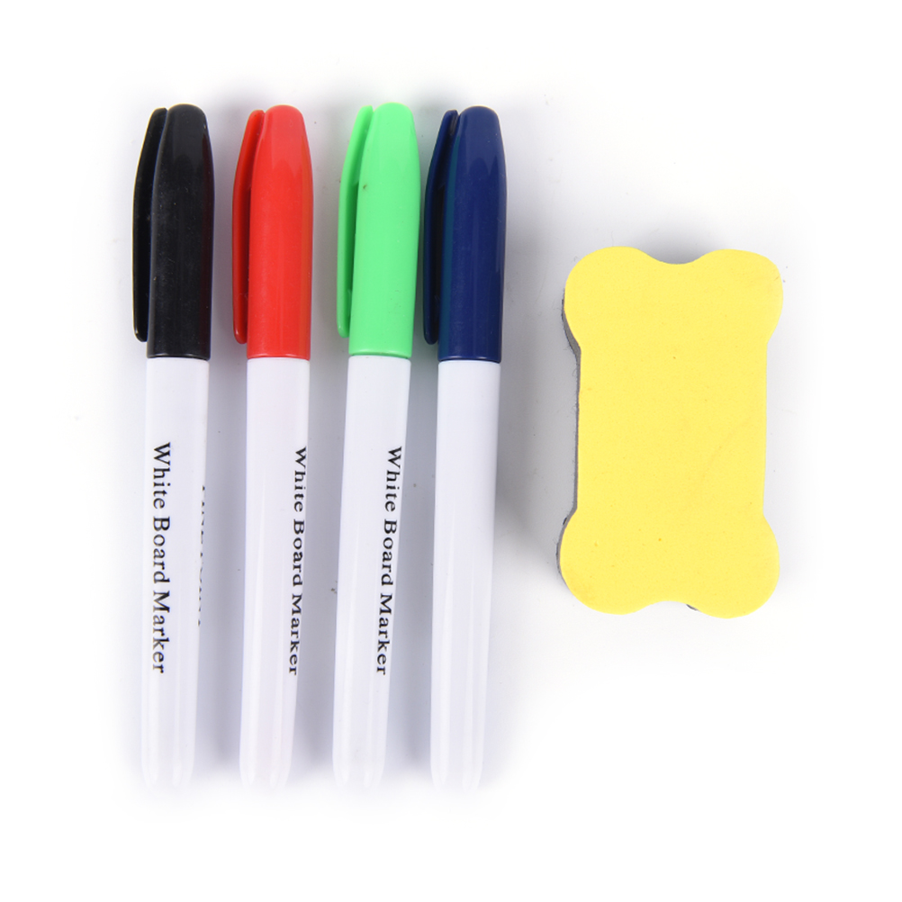 New White Board Maker Pen Whiteboard Marker Liquid Chalk Erasable Maker Pen Office School Supply with Whiteboard Eraser