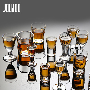 JOUDOO 2/4/6/8PCS Crystal Cup Shot Glass Cup Creative Spirits Wine Glass Cup glasses Party Drinking Charming Thick Bottom Cup 35