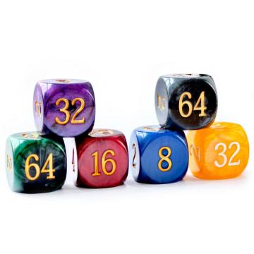 5pcs Set 30MM Backgammon Pearl Dice set - 30MM (1 3/16