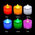 10Pcs Creative Flameless LED Candle Multicolor Lamp Simulation Color Flame Tea Light Home Wedding Birthday Party Decoration