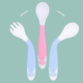 2Pcs Bendable Baby Spoon Soft Silicone Children Feeding Dishes Tableware Babies Easy Grip Food Feeding Training Spoon Tools