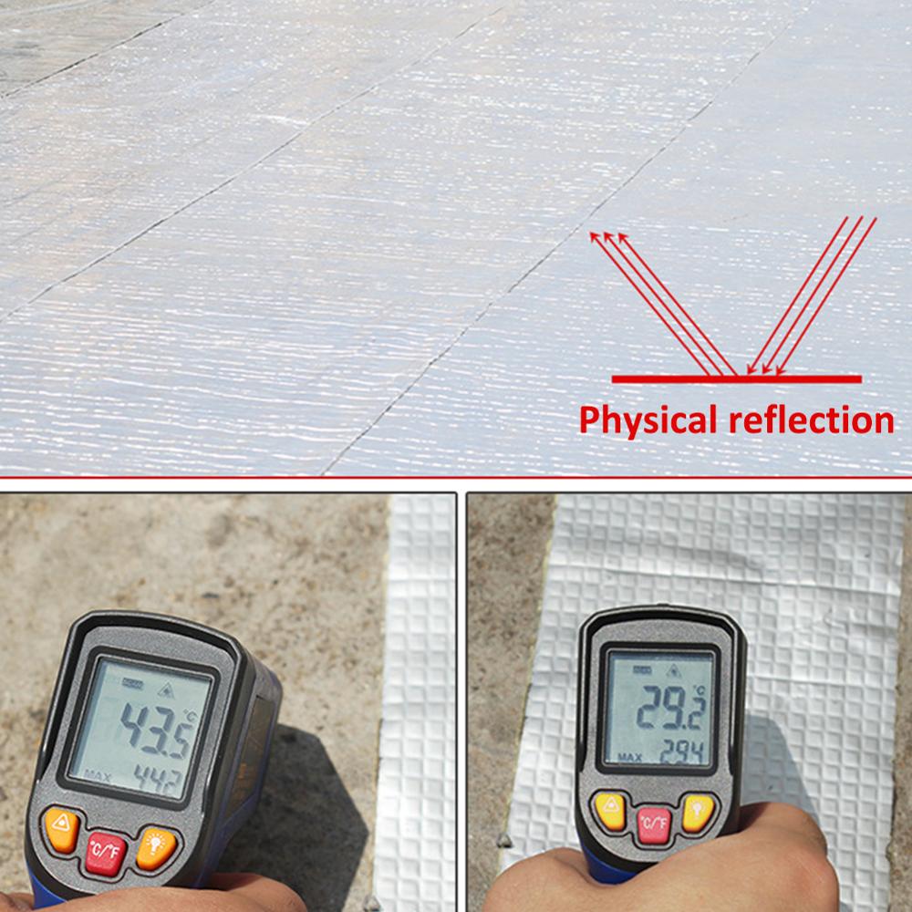 Aluminum Foil Butyl Rubber Tape Self Adhesive High temperature resistance Waterproof for Roof Pipe Repair Stop Leak Sticker