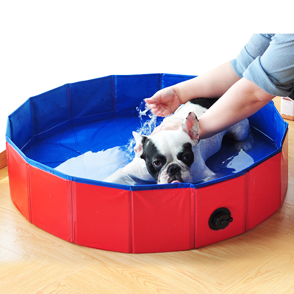 120cm Foldable Large Dog Pool Pet Bath Tub 2