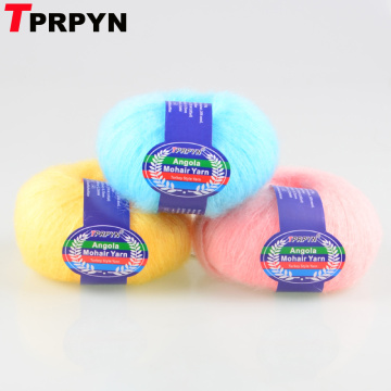 TPRPYN 250g=10pcs Angola Mohair Yarn for hand knitting wool crochet yarn to knit lana line threads knitted yarn plush puffy yarn