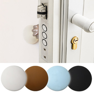 Wall Protector Door Handle Bumper Guard Stopper Self Adhesive Rubber Round Home Back Door Crash door stops rubber#10