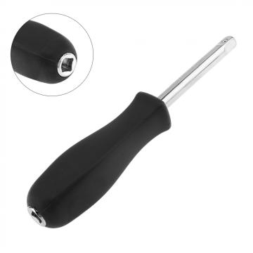Useful 1/4 Dual-purpose Socket Wrench With 6.3mm Bottom Hole Connection Handle Socket Wrench Tool Small Square Rod Spinner