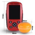 Goture Portable Russian/English Fish Finders with Wireless 40M/120FT Depth Sonar Sensor Echo Sounder Fishing Finder