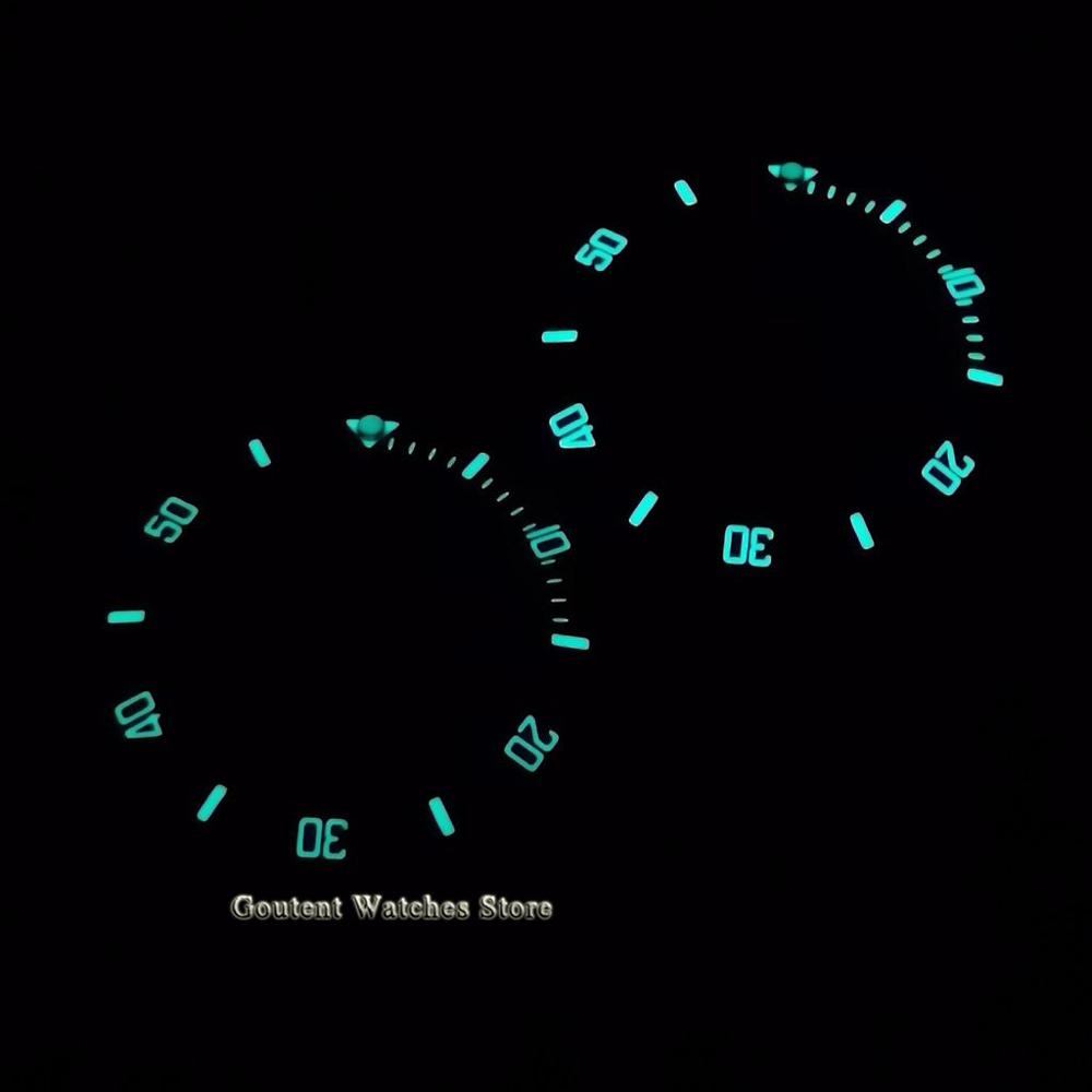 New 38mm Super Blue Luminous Watch Bezel Insert Black Green/Ceramic Bezel Ring Insert Watch Parts Fits For 40mm Watches