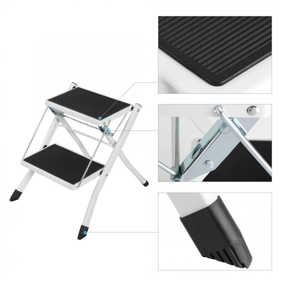 New Arrive Folding Step Ladder Anti-Slip Little Giant 2 Tread Safety Step Ladder Folding Step Stools With Tool Tray Step Ladder