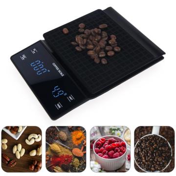 3kg 0.1g Drip Coffee Scale With Timer Portable Electronic Digital Kitchen Scale High Precision LCD Scales Jewelry Tools Cocina