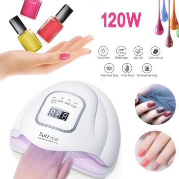 SUN X5 MAX Nail Lamp Professional 120W Nail UV LED Lamp Gel Nail Dryer Cure Manicure Nail Machine High Quality Nail Art Tools