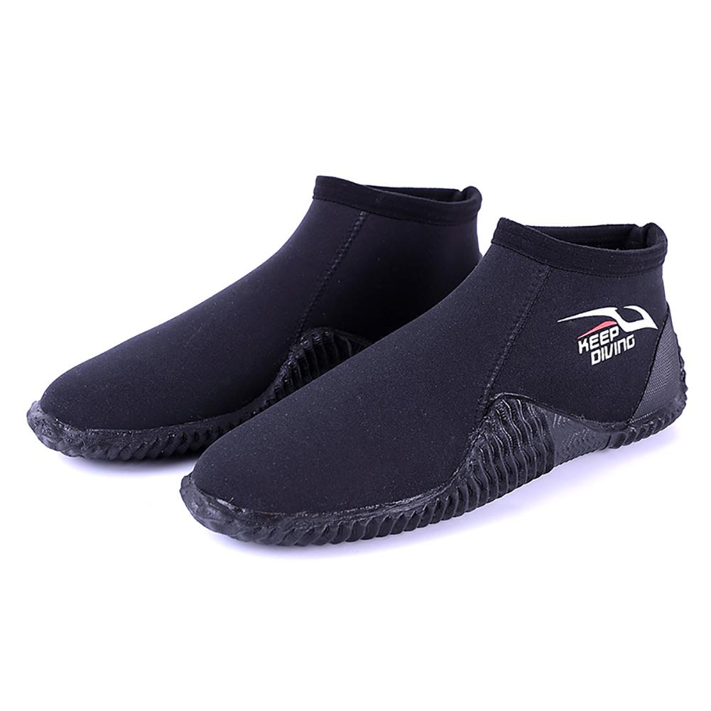 4MM Diving Shoes Neoprene Nylon Non-Slip Scuba Diving Boots Low Water Shoes for Beach Surfing Swimming