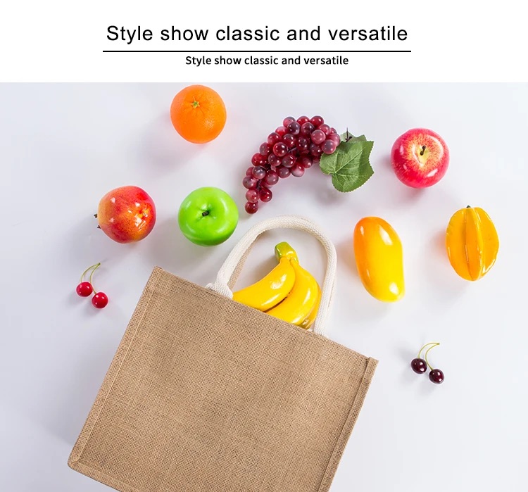 small burlap bags with handles
