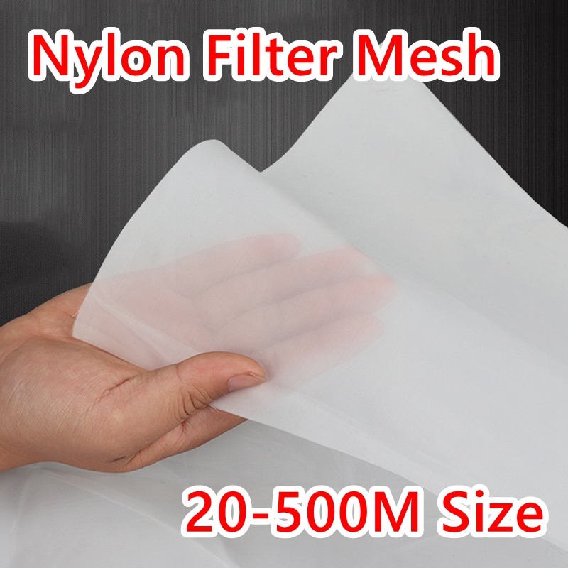25-830 Micron Food Grade Nylon Filter Wire Mesh 20/30/40/100/200/300/400/500 Woven Mesh Industrial Water Filter Net Tool Parts