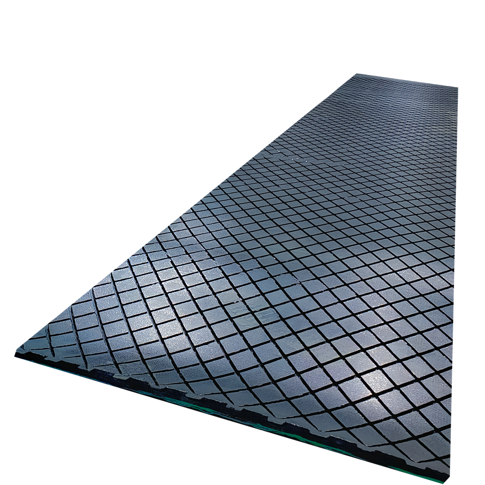 Wear-resistant diamond-shaped rubber sheet