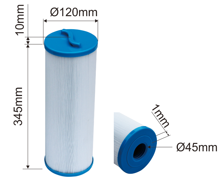 Paper filter for floating skimmer