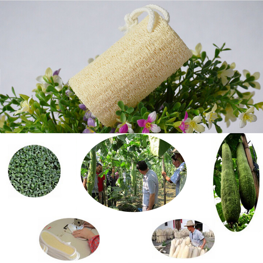1pcs Natural Loofah Luffa Loofa Bath Shower Sponge Spa Message Body Scrubber Horniness Remover Bathroom Accessories