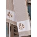 6 Piece Cross Stitch 45x70 cm Kitchen Towel | Drying Cloth | Mocha Hotel & Spa Quality, drying Towel, high-absorbency towe
