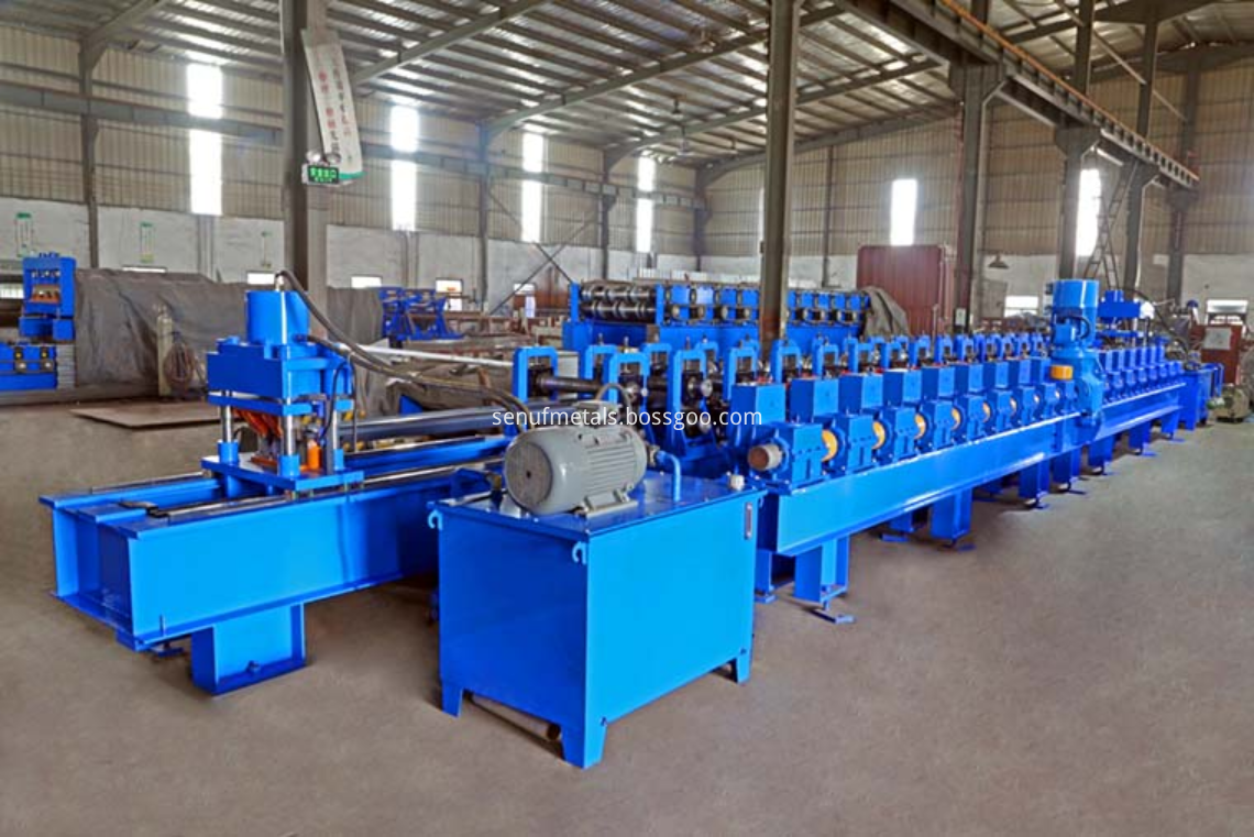 highway guardrail forming machine