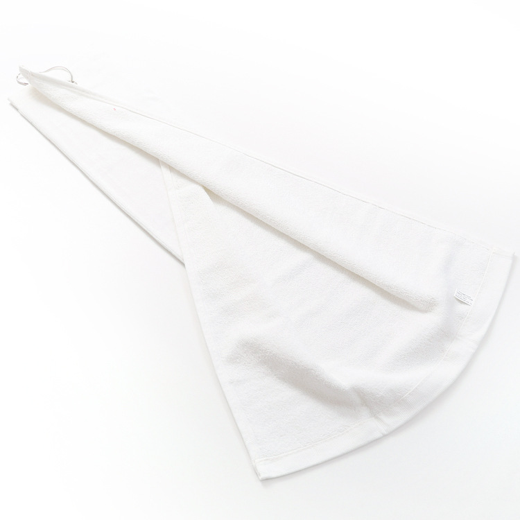 1PC 60*40CM Golf Towel White/Blue/Black Red Green Cotton Comfortable Sport Hand Towel With Hook Carabiner Towel