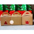 1pc Eco Friendly Likeable Kraft Paper Gift Box Christmas Eve Apple Box Bake West Point Boxes Festival Present Box Good Delicate