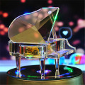 Crystal Crafts Ornaments Crystal Piano Music Box Valentine's Day Christmas Gift Wedding Decoration Home Decoration Accessories