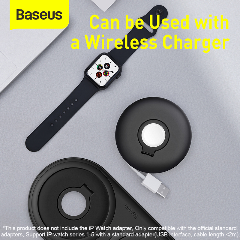 Baseus Charger Holder For Apple Watch Series 1 2 3 Smart Watch Holder Stand Bracket Portable Charging Stand Cable Winder Dock
