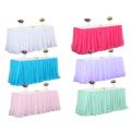 183 x 77 cm Wedding Party Tutu Tulle Table Skirt Tableware Cloth Baby Shower Party Home Decor Table Skirting Birthday Party