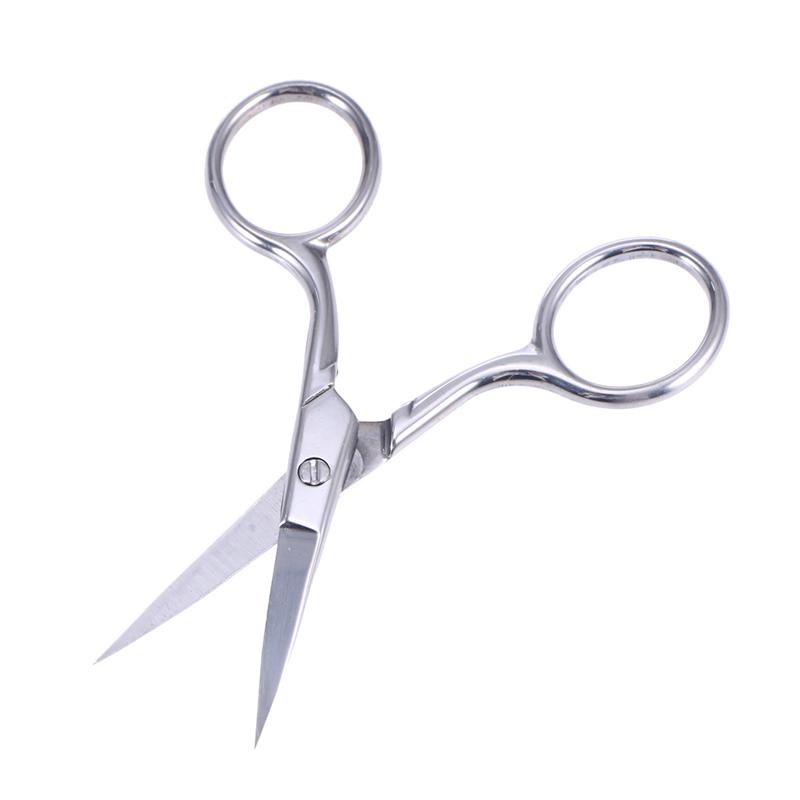 Makeup Scissors Stainless Steel Nose Hair Scissors Beard Eyebrow Facial Hairs False Eyelashes Trimmer With Sharp Edge Blades