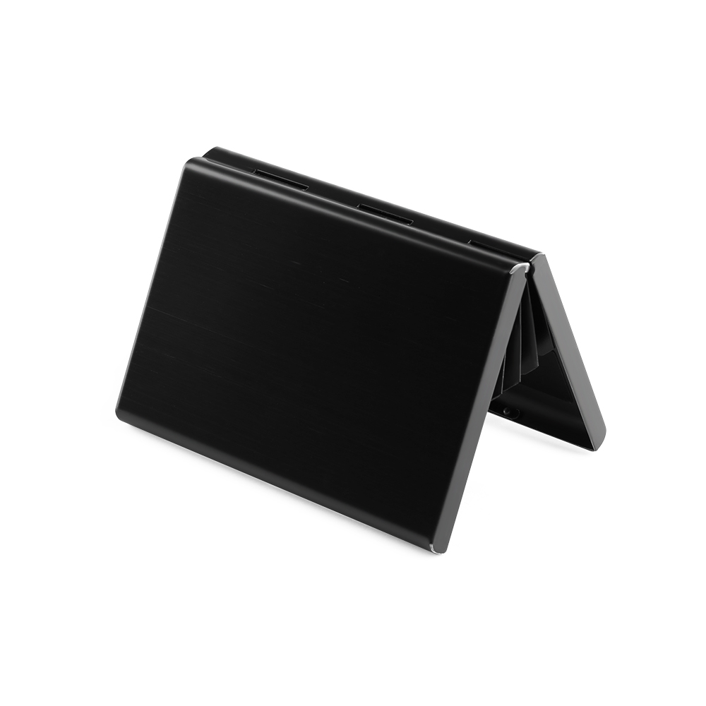 1Pcs New Metal Slim Anti-Scan Credit Card Holder RFID Blocking Thin Wallet Case Business Card Stainless Silver Storage Box Gifts