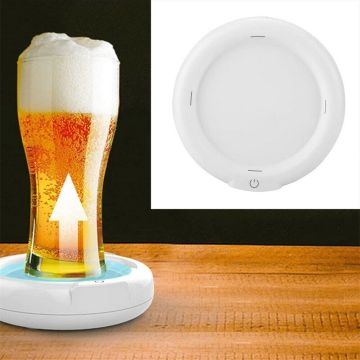 New Home Lager Beer Foamer Creative Portable Plastic Ultrasonic Foaming Appliance Kitchen Barware Small Gift Accesories