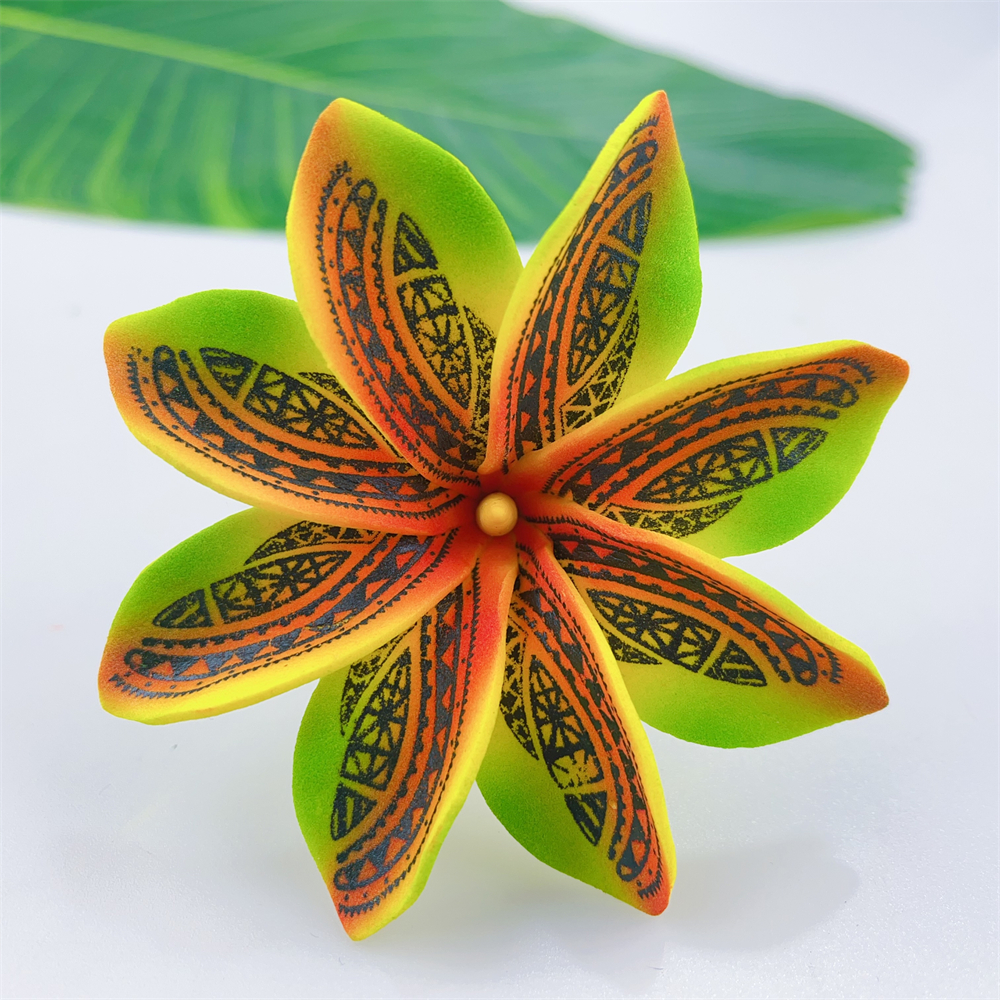 Kn Hf022t Yl Plumeria Hair Pick