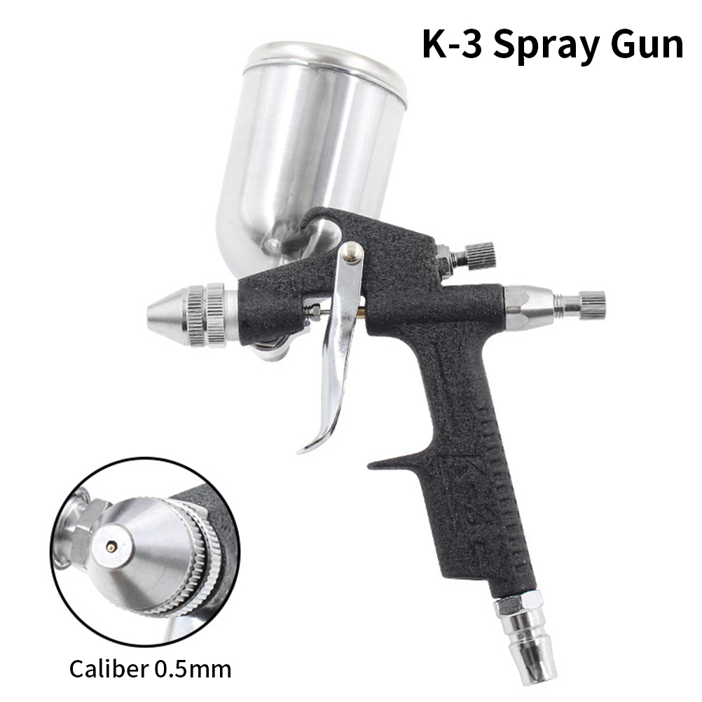 K-3 Penumatic Airbrush Paint Spray High Atomization Undercoating Spray Tool 0.5mm Caliber 250ml Spray Gun Airbrush For Painting