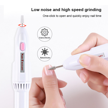 Portable Electric Nail Drill Machine Kit Nail Art Pen File Nail Tools & USB Charging Manicure Machine Pedicure Polisher Pedicure