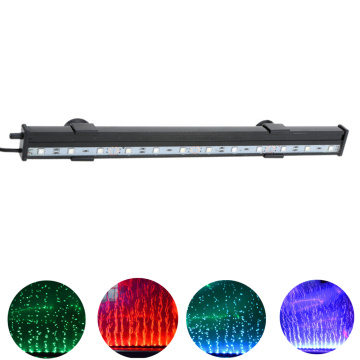 4.1W 31cm 12 LEDs Aquarium Bubble Light RGB 15Colors IP68 Submersible Fish Tank Aquarium Lightings Remote Control LED Light Bar