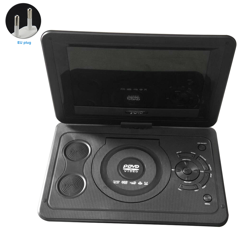 DVD Player Mini Portable Car LCD TV Game Swivel Screen USB 13.9inch HD Home CD Rechargeable Battery Outdoor