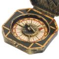 Unique Pirate Captain Costume Gold Pirate Steampunk Fake Platic Compass Toy MO12 Nautical Compass Halloween Party Kids Gift