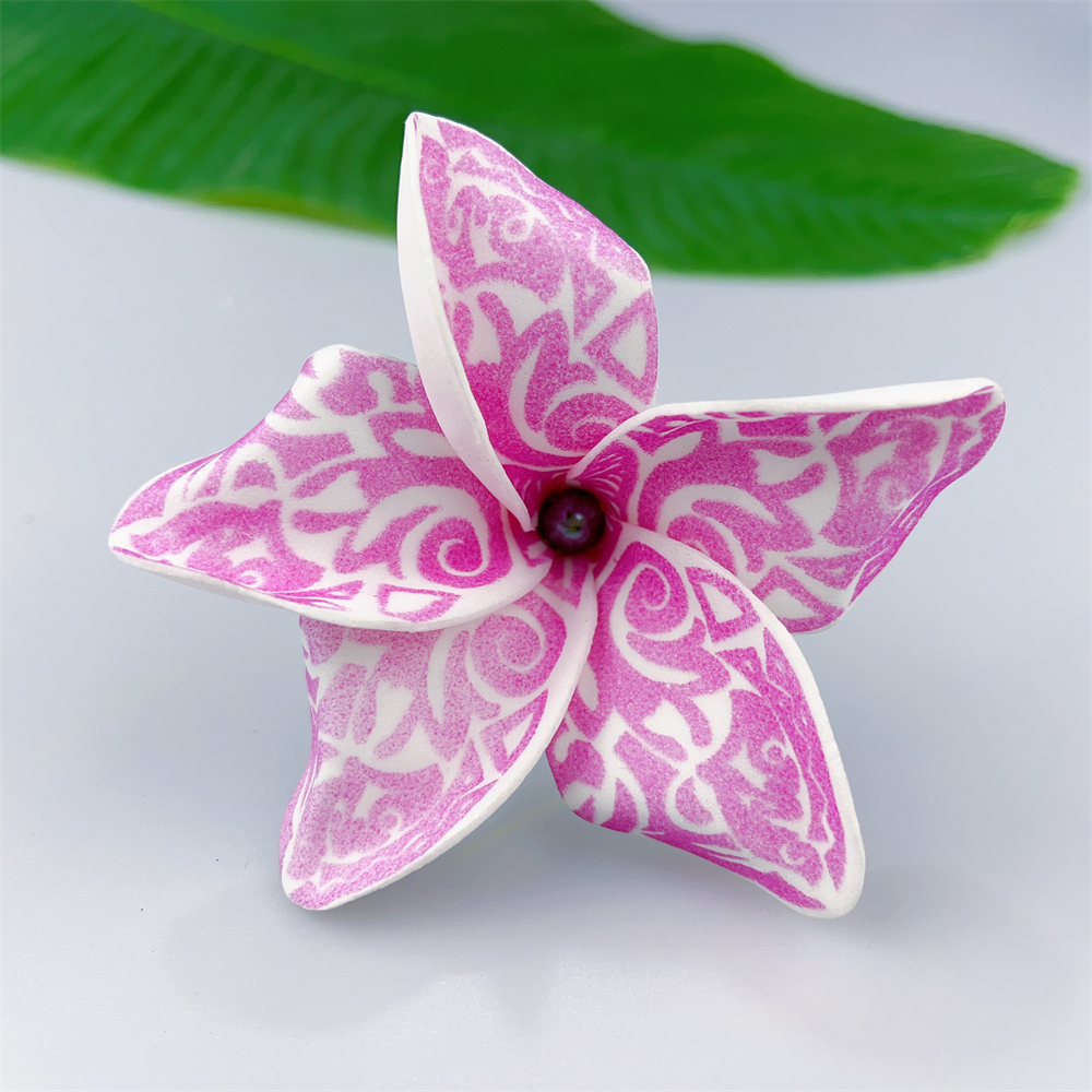 Kn Hf021b Gy Plumeria Hair Pick