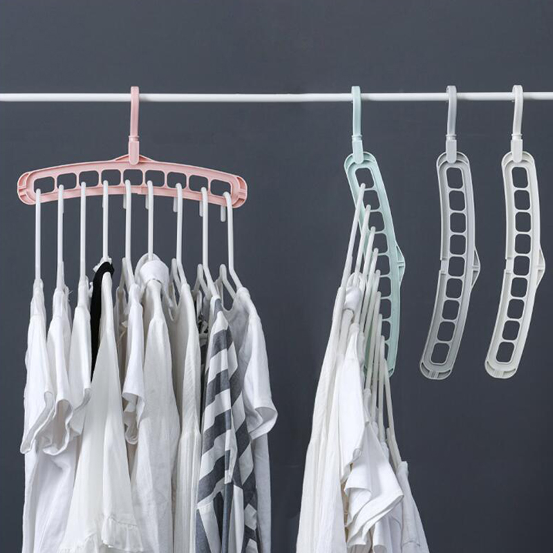 Clothes Coat Hanger Organizer Multi-port Support Baby Clothes Drying Racks Plastic Scarf Cabide Storage Rack Hangers For Clothes