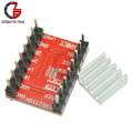 A4988 Reprap Stepper Motor Driver Board Stepper Driver Module for Arduino 3D Printer Parts Accessory with Heatsink Red