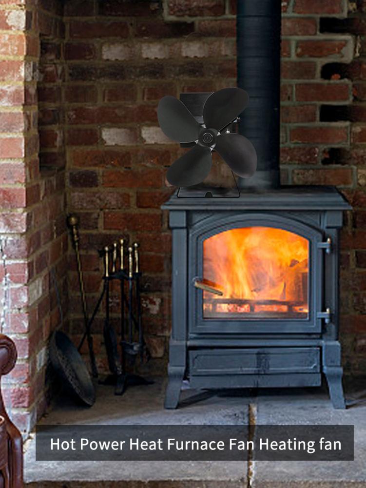 Thermal Power Fireplace Fan Heat Powered Stove Fan Hot Power Heat Furnace Fan For Wood Log Burner Fireplace