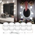 Hollywood Led Makeup Mirror Light 3-color Stepless Dimmable Dressing Table Bathroom Led Wall Lamp USB Make Up Vanity Lighting