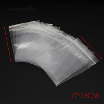 Lucia Crafts Multi Sizes Transparent Storage Bag For Jewelry Craft PP Plastic Poly Packaging Material H1001