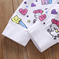 4 Pieces Newborn Infant Baby Girl Clothing Sets 2021 Spring Unicorn T-shirt+Star Castle Pants+Hat Babe Bebe Girls Clothes Outfit