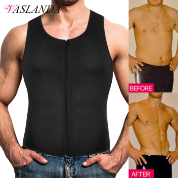 Men Waist Trainer Vest Sweat Sauna Suit Slimming Body Shaper Weight Loss Tank Tops Workout Undershirt Boobs Compression Shirts