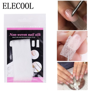 ELECOOL 50Pcs Paper Silk Fiberglass Nail Extension Form for Fibernails Acrylic Tips Extension for Nails Building Tool