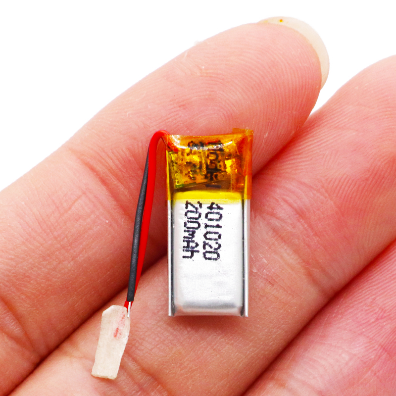 3.7v 200mah 401020 Lithium polymer Li-po Rechargeable Battery For Toys Cars Bluetooth speaker Bluetooth headset digital products