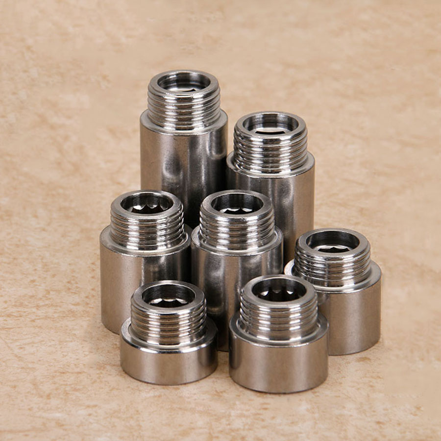 1/2" Stainless Steel Female And Male Thread Extension Joint Hardware Fittings Butt Joint For Water Heating Equipment