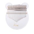 Kimi Kalimba Acrylic 17 Key Transparent Thumb Piano Mbira Sanza with Tuner Hammer Gig Kalimba Musical Instrument Christmas Gift